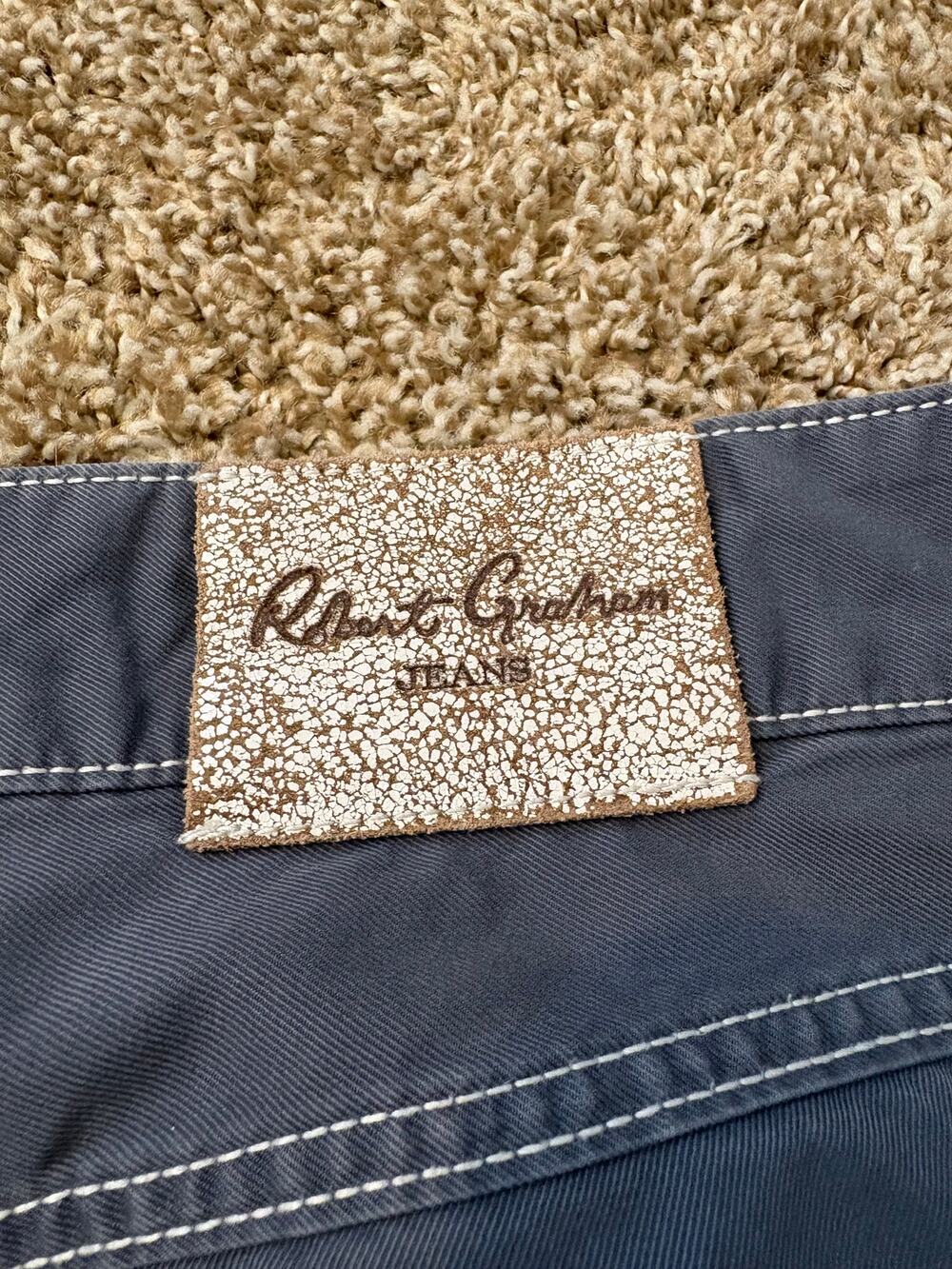 Robert Graham Slim Jim Casual Pants Mens Size 33 Grey